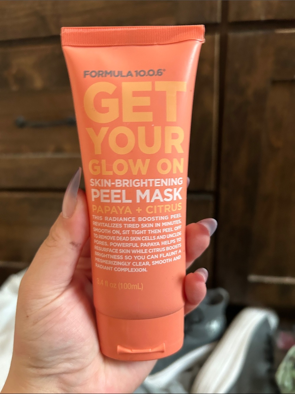 Formula 10.0.6 Get Your Glow On Peel Mask — Papaya + Citrus (Orange)